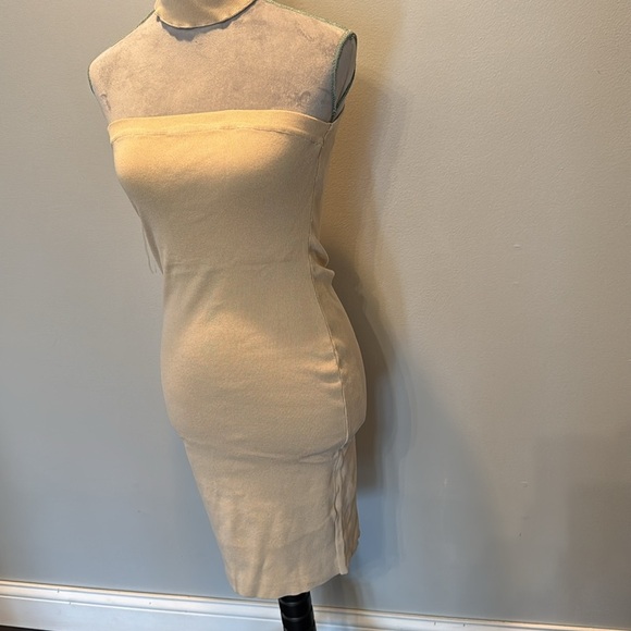Hera Collection strapless mock collar nylon dress NWT L - Picture 2 of 8
